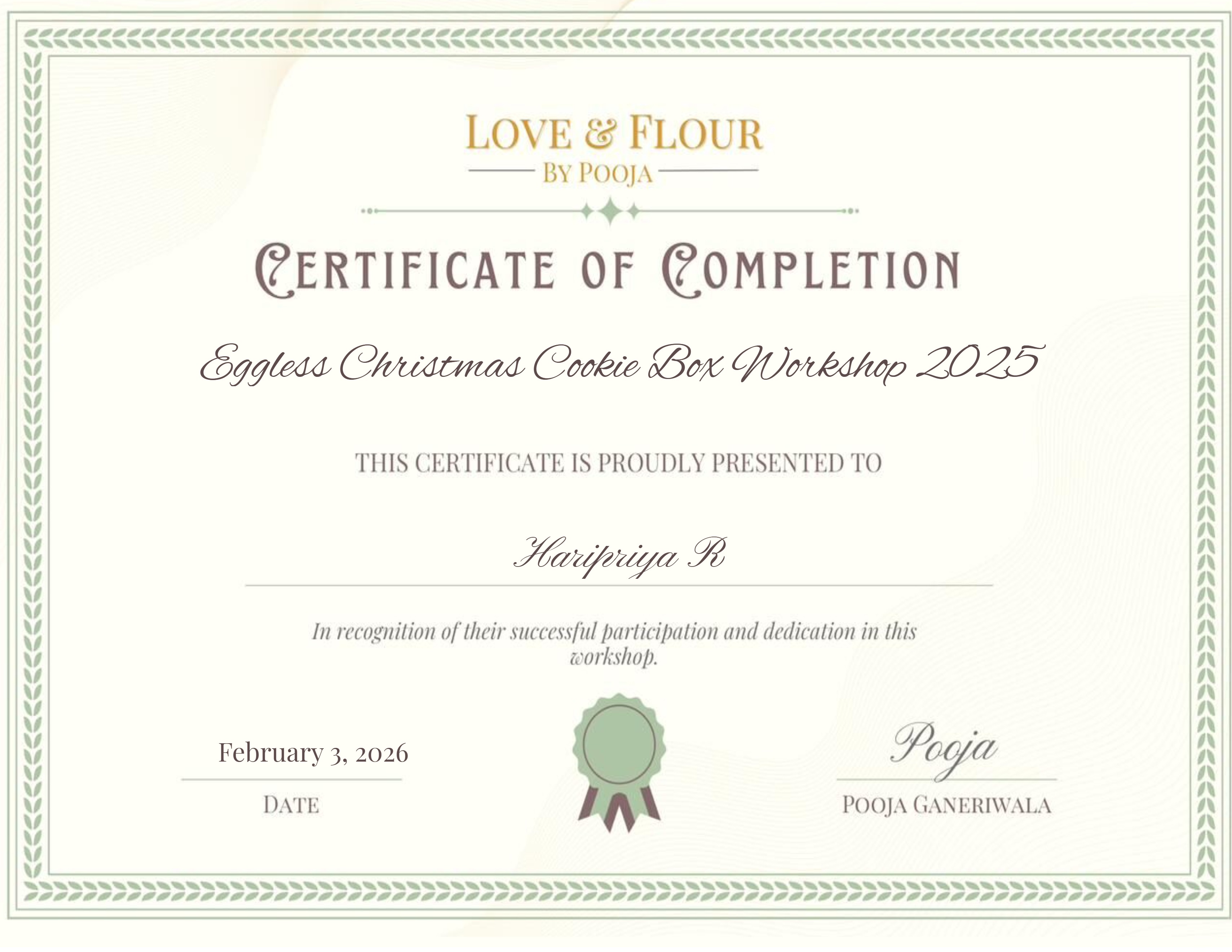 Eggless Christmas Cookie Box Workshop 2025